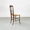 Italian Chiavari Chairs in Walnut and Wicker attributed to Colombo Sanguineti, 1960s, Set of 2 7