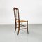 Italian Chiavari Chairs in Walnut and Wicker attributed to Colombo Sanguineti, 1960s, Set of 2, Image 7