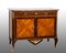 Napoleon III French Credenza in Precious Exotic Wood with Red Marble Top, 19th Century 1