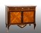 Napoleon III French Credenza in Precious Exotic Wood with Red Marble Top, 19th Century, Image 1