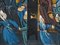 René France, Bretons in Costumes, 1990er, Öl auf Leinwand Triptychon 4