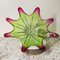 Sunburst Shaped Murano Centerpiece in Lime Green & Fushsia from Sommerso, 1960s, Image 11