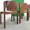 Chaises Modèle 122 en Noyer et Cuir par Vico Magistretti pour Cassina, 1967, Set de 4 15