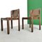 Chaises Modèle 122 en Noyer et Cuir par Vico Magistretti pour Cassina, 1967, Set de 4 11