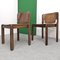 Model 122 Chairs in Walnut and Leather by Vico Magistretti for Cassina, 1967, Set of 4, Image 12