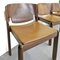 Model 122 Chairs in Walnut and Leather by Vico Magistretti for Cassina, 1967, Set of 4, Image 4