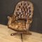 English Leather Swivel Lounge Chair, 1930s, Image 7