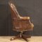 English Leather Swivel Lounge Chair, 1930s, Image 12