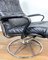 Chrome and Leather Armchair 4