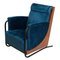 Mid-Century Modern Steel Tube and Velvet Club Chairs, Set of 2, Image 5