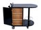 French Art Deco Bar Cart in Black Lacquered Wood, 1930s 6