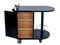 French Art Deco Bar Cart in Black Lacquered Wood, 1930s, Image 6