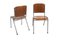 Skandinavische Stühle aus Teak & Metall, Schweden, 1960er, 2er Set 2