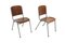 Skandinavische Stühle aus Teak & Metall, Schweden, 1960er, 2er Set 1