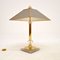 Lámpara de mesa grande de latón y acero, años 70, Imagen 3