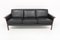 Scandinavian Leather 3-Seater Sofa, Sweden, 1960s 1