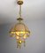 Vintage French Hanging Lamp, 1950s, Image 3