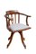 Vintage English Edwardian Revolving Desk Chair, 1900, Image 5