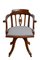 Vintage English Edwardian Revolving Desk Chair, 1900, Image 1