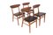 Monaco Chairs in Teak and Beech from Farstrup, Denmark, 1960s, Set of 4 1