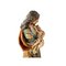 Saint Joseph avec l'Enfant, 17ème Siècle, Sculpture sur Bois Polychrome 13