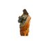 Saint Joseph avec l'Enfant, 17ème Siècle, Sculpture sur Bois Polychrome 21