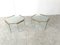 Vintage Glass and Brass Side Tables attributed to Gallotti E Radice, 1980s, Set of 2 8