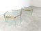 Vintage Glass and Brass Side Tables attributed to Gallotti E Radice, 1980s, Set of 2 6