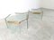 Vintage Glass and Brass Side Tables attributed to Gallotti E Radice, 1980s, Set of 2, Image 6