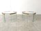 Vintage Glass and Brass Side Tables attributed to Gallotti E Radice, 1980s, Set of 2 11