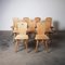 Vintage Swedish Pine Dining Chairs, 1960s, Set of 9 1