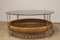 Vintage Glass Coffee Table in Rattan and Acrylic Glass, 1970s, Image 1
