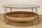 Vintage Glass Coffee Table in Rattan and Acrylic Glass, 1970s 19