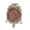 Specchio convesso Eagle in legno dorato e intagliato con portacandele, Inghilterra, inizio XIX secolo, Immagine 3