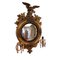Specchio convesso Eagle in legno dorato e intagliato con portacandele, Inghilterra, inizio XIX secolo, Immagine 2