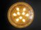 XXL Mushroom Ceiling Light with Brass Base, Image 4