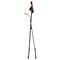 Vintage Folding Valet Stand in Wood, Iron and Brass from Fratelli Reguitti, Italy, 1950s 8