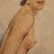 Nudo di donna, anni '60, dipinto ad olio, con cornice, Immagine 8