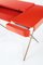 Cosimo Desk with Red Glossy Lacquered Top by Marco Zanuso Jr. for Adentro 5