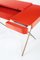 Cosimo Desk with Red Glossy Lacquered Top by Marco Zanuso Jr. for Adentro, Image 5