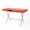 Cosimo Desk with Red Glossy Lacquered Top by Marco Zanuso Jr. for Adentro, Image 1