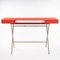 Cosimo Desk with Red Glossy Lacquered Top by Marco Zanuso Jr. for Adentro 3