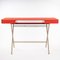 Cosimo Desk with Red Glossy Lacquered Top by Marco Zanuso Jr. for Adentro, Image 3
