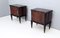 Vintage Walnut Nightstands with in the style of Tomaso Buzzi, Italy, Set of 2 1