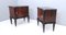 Vintage Walnut Nightstands with in the style of Tomaso Buzzi, Italy, Set of 2 5