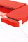 Cosimo Desk with Red Glossy Lacquered Top by Marco Zanuso Jr. for Adentro, Image 7