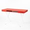 Cosimo Desk with Red Glossy Lacquered Top by Marco Zanuso Jr. for Adentro 1