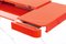 Cosimo Desk with Red Glossy Lacquered Top by Marco Zanuso Jr. for Adentro, Image 6