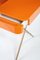 Cosimo Desk with Orange Glossy Lacquered Top by Marco Zanuso Jr. for Adentro 5