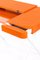 Cosimo Desk with Orange Glossy Lacquered Top by Marco Zanuso Jr. for Adentro 7